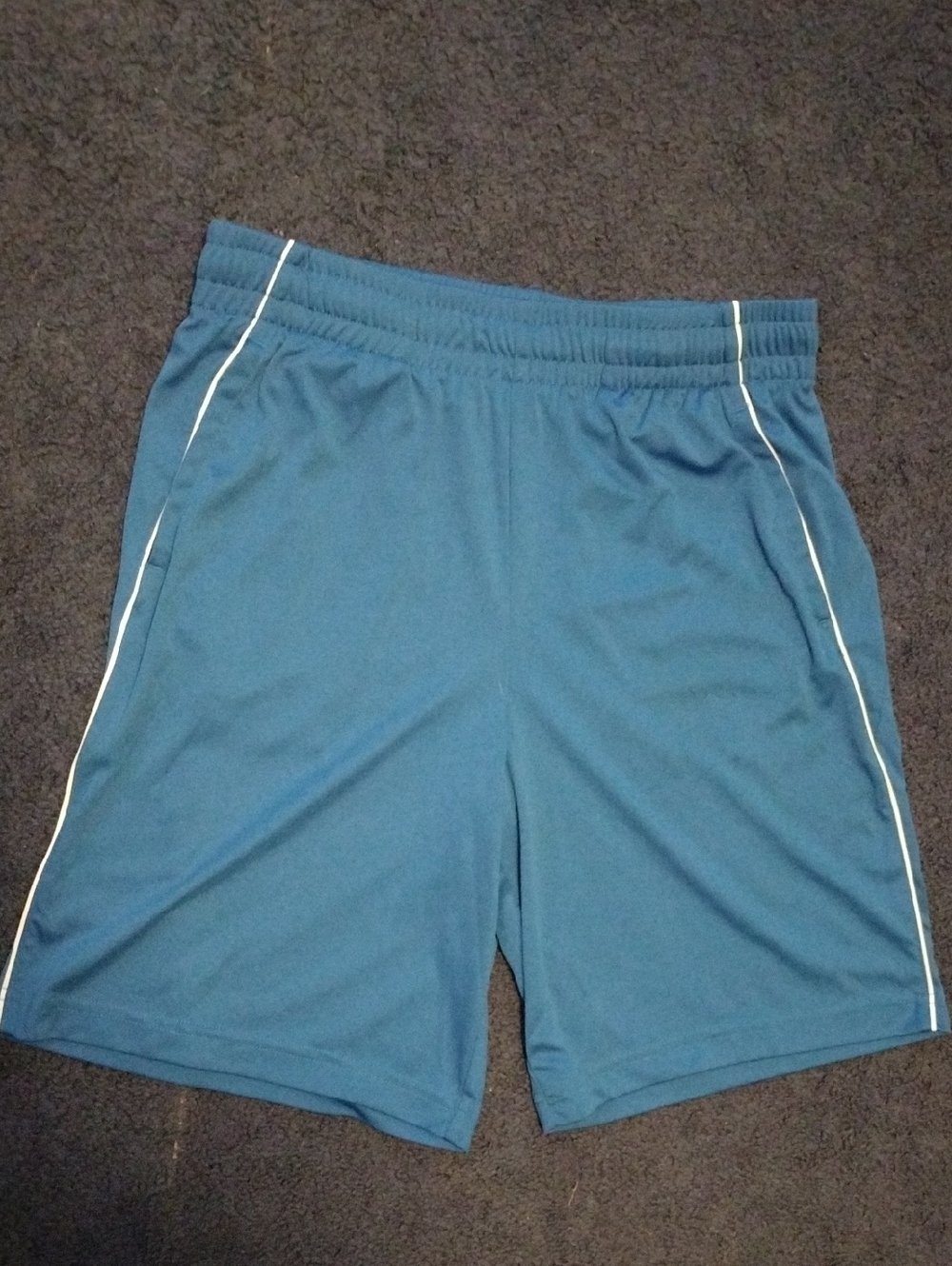 Boy's Athletic Blue Performance Shorts